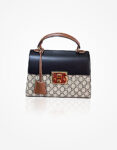 Gucci GG Supreme Padlock Top Handle bag