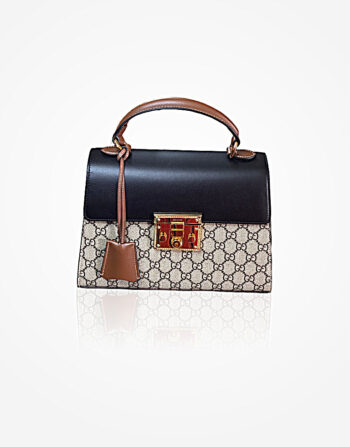Gucci GG Supreme Padlock Top Handle bag