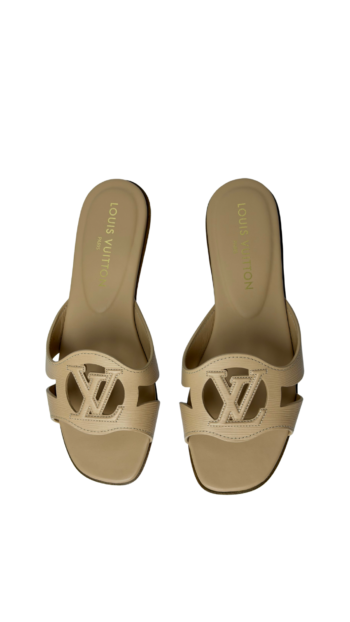 LV Isola Flat Mule (Beige)